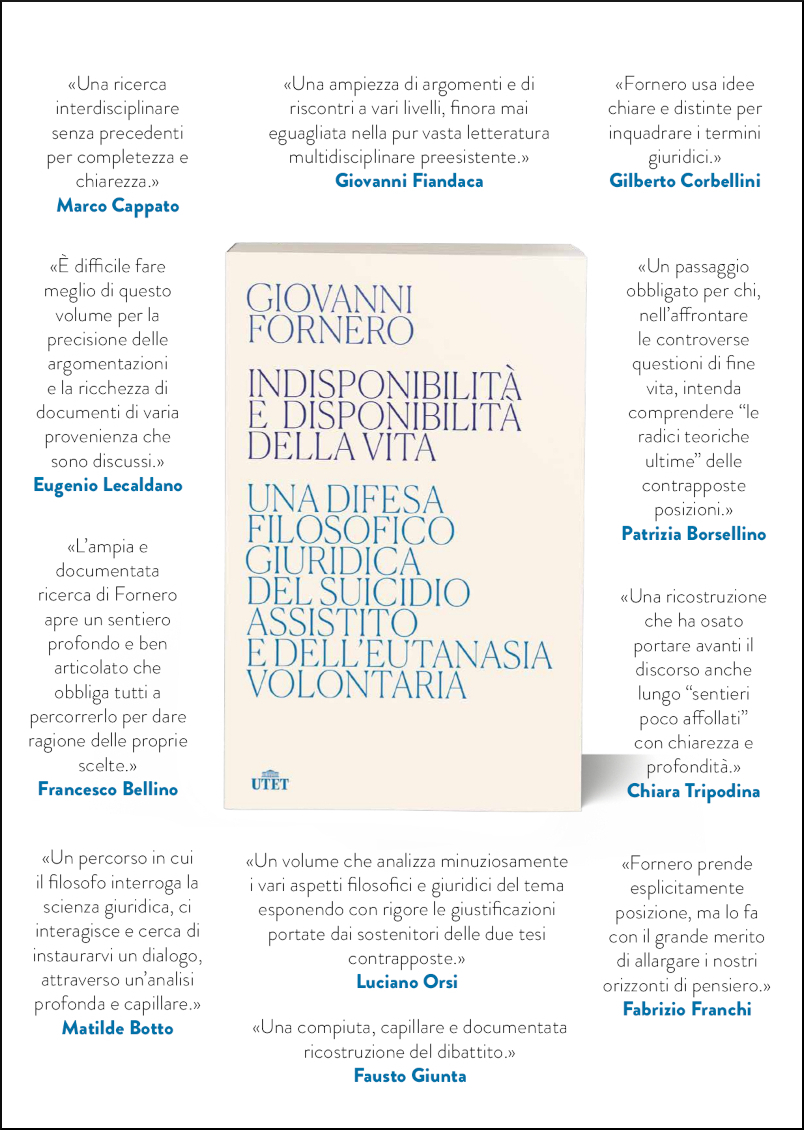 Copertina di
Indisponibilita e disponibilita della vita