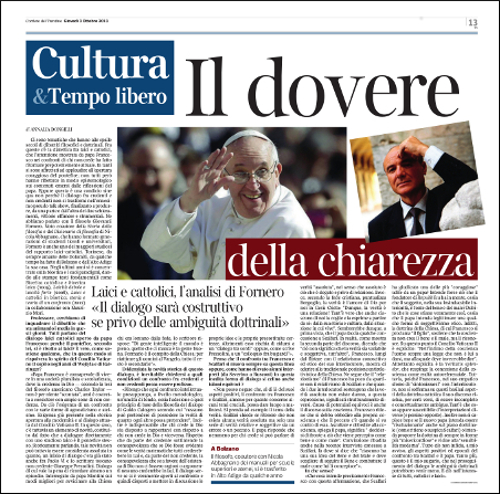 Giovanni Fornero, Il
dovere della chiarezza