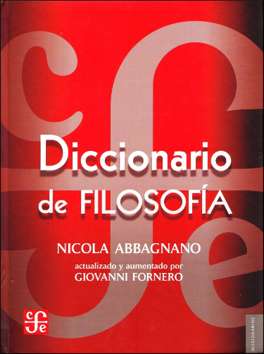Copertina della
traduzione spagnola del Dizionario di filosofia