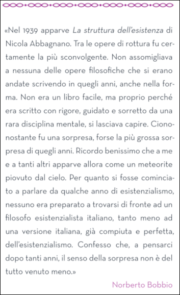 La struttura
dell'esistenza